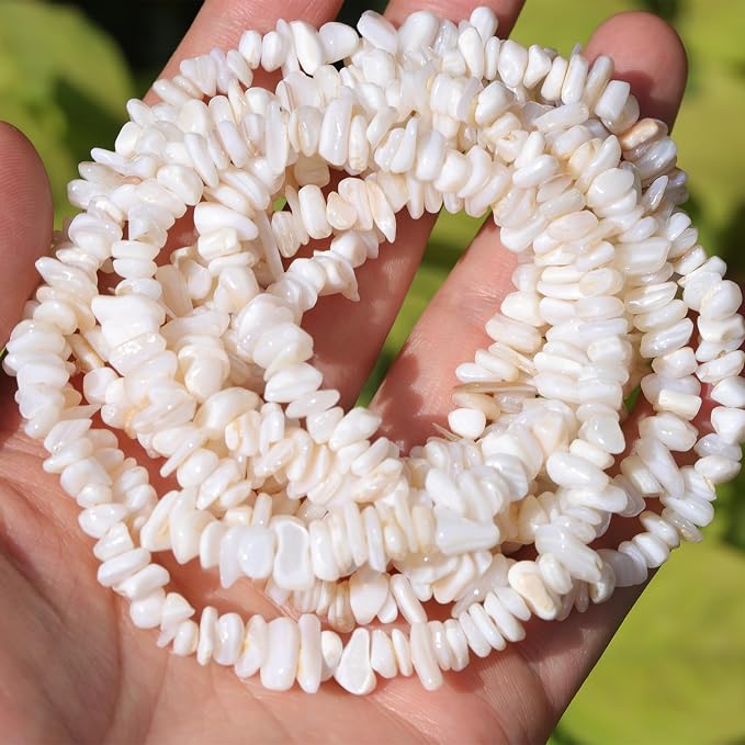400pcs Natural Chip Shell Beads by DQJRJTJewelryMakingCraftsSupplies