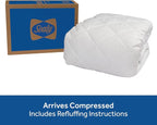 Sealy Luxury 100% Cotton Soft Top Layer, High Loft Comfort EternaLoft Fiberfill - Image 8