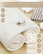 PLANTIONAL Grinding Natural Cotton Quilt Batting: 71-Inch x 79-Inch Light - Image 4