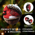 WaaHome Forest Animal Acorn Ornaments – 2D Flat Woodland Forest Animal Acorn - Image 7