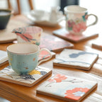 10pcs 4''x4'' Ceramic Tiles for Crafts, Blank Ceramic Coaster for Craft - Image 5