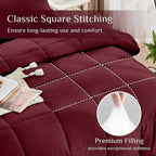 JOLLYVOGUE Queen Comforter Set, Ultra-Soft Bed in a Bag Queen Size 7 Pieces - Image 3