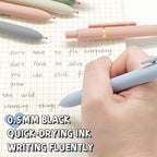 UIXJODO 6 Pcs Gel Pens 0.5mm Quick Dry Black Ink Pens Fine Point Smooth Writing - Image 3