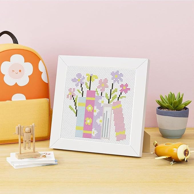 Tiwabb Book Cross Stitch Kits for Adults Beginners, Flowers Cross Stitch Kits - Image 2