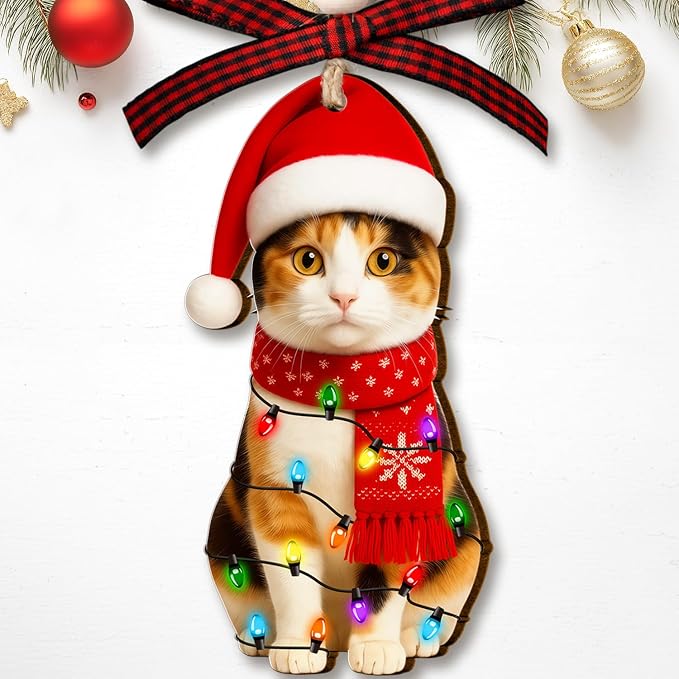 Calico Cat Ornament by DEARMOMENT