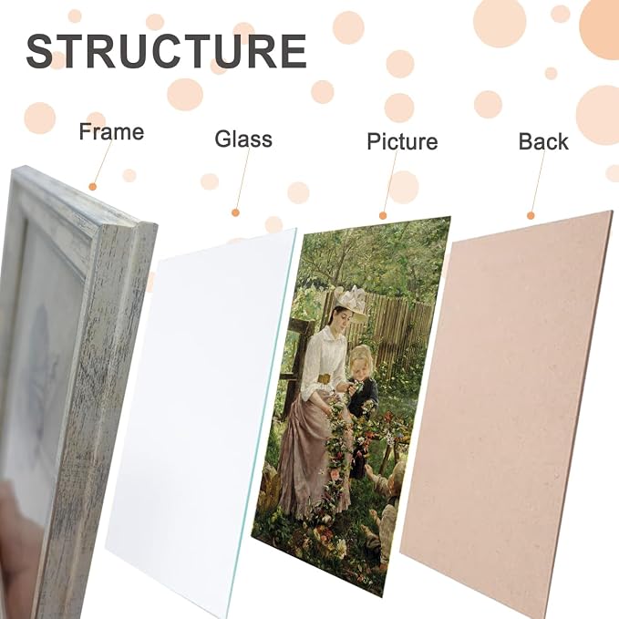 11x14 Picture Frame with Real Glass set of 2-Vintage Frames - Image 5
