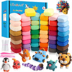 Air Dry Clay Kit for Kids – 50 Colors 15g Each, Non-Toxic Modeling Clay Set | by CiaraQ