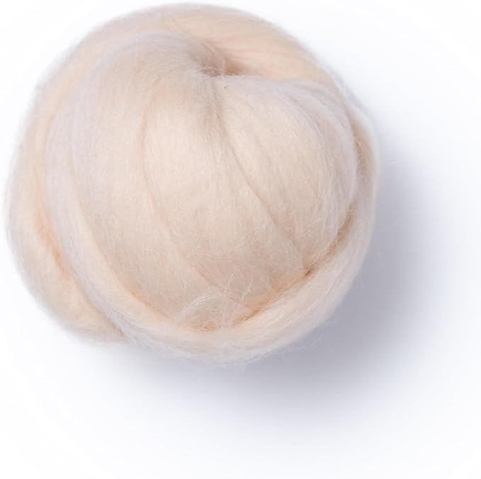 Colored Natural Wool roving, 1 lb. Best Wool - Image 4