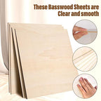 24 Pack Basswood Sheets 1/8, 3 mm Basswood - Image 3