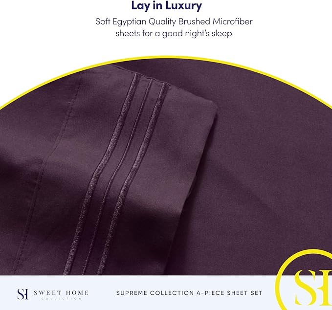 Twin Sheets - Breathable Luxury Sheets - 1800 Supreme Collection Extra Soft - Image 6