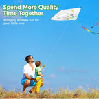 B bangcool DIY Kids Kite Blank Kites Making Painting White Paper Blank Kites - Image 4