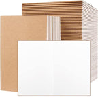 EOOUT 80pcs Kraft Notebooks for Kids, Blank Journals Bulk, Sketch Books by EOOUT