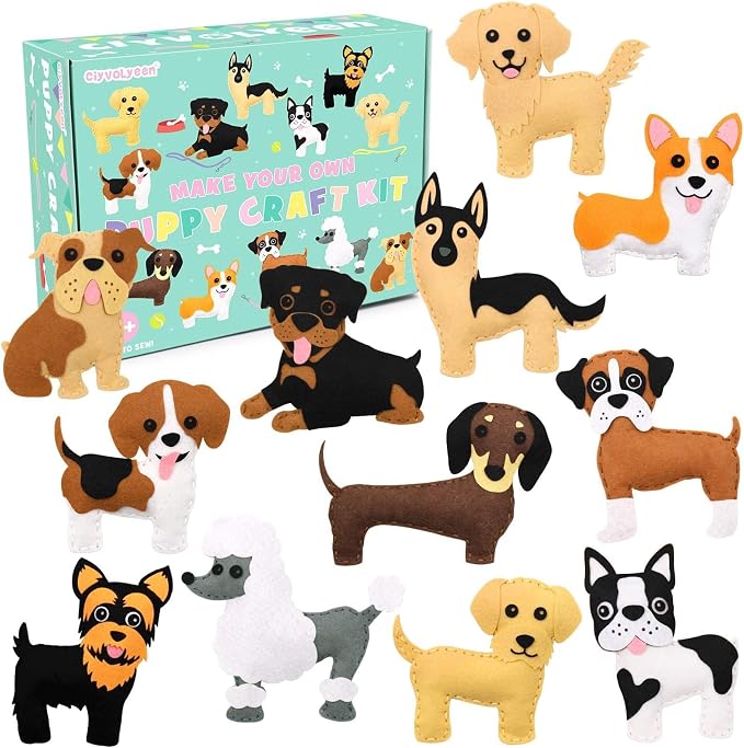 CiyvoLyeen Puppy Sewing Kit for Kids –Fun Plush Toy Sewing for Girls & Boys – by CiyvoLyeen