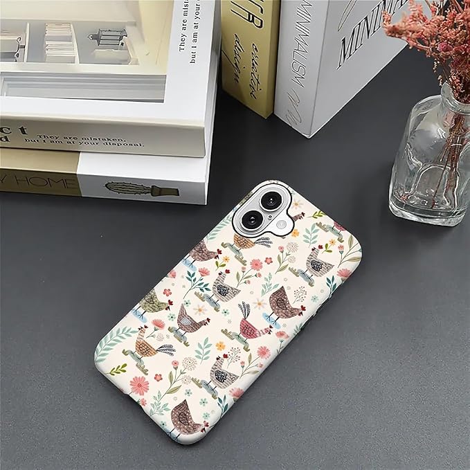 ZHEGAILIAN Case for iPhone 16, Chicken Farmhouse Animal Rooster Durable - Image 3