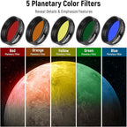 NEEWER 1.25' Telescope Eyepiece Filter Set, Including Planetary, Lunar & - Image 3