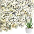 1.1 LB Natural Small Jade Gravels Mini River Rocks, Light Green Mix | by HappyFiller