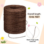 Syhood 1345 Feet Floral Vine Bind Wire Rustic Wrapping Wire - Image 2