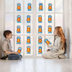 40PCS Sunday School VBS Crafts Bulk: Paper Oil-Lamp Nativity Suncatchers - Image 7