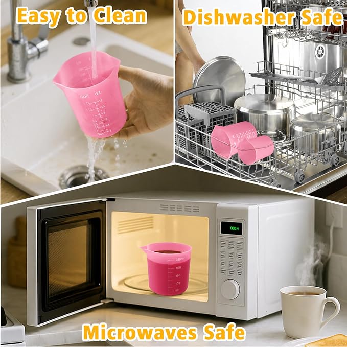 Palksky Silicone Cups for Melting Chocolate, Reusable Baking Supplies for DIY - Image 5