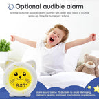 B&H Sleep Trainer Clock for Toddler, Cute Kids Ok to Wake Alarm Clock, Drop - Image 7