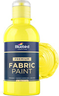 BLUEBIRD Fabric Paint, Lemon Yellow, 8.5 Fl Oz, Permanent Fabric Paints by BluebirdArts
