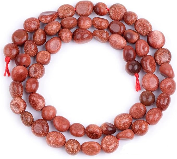 HAAMIIQII Natural Gold Sandstone Pebble Stone 5-8mm Small Irregular Freeform by HAAMIIQII