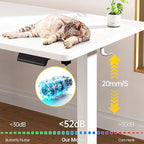Veken 63×23.6 Inch Large Electric Standing Desk, Gaming Table, Suit students - Image 5