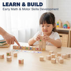 Wood Blocks for Crafts, Unfinished Wood Cubes, 1cm Natural Wooden Blocks - Image 4