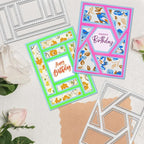 3 PCS Rectangular Die Cuts for Card Making, AFUNTA Frame Scrapbook Metal - Image 3