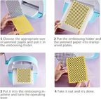 9 Plastic Embossed Folders - Image 3