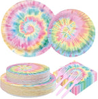 200Pcs Tie Dye Party Decorations by Greencian
