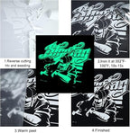 FUNKAKA Glow in The Dark Heat Transfer Vinyl Roll, Glow in The Dark HTV Vinyl - Image 5