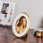 5x7 Ornate Oval Picture Frame, Hand-Crafted Resin Frame - Image 7