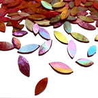120 Pcs Iridescent Red Petal Mosaic Tiles, Hand Cut Stained Glass Petals - Image 5