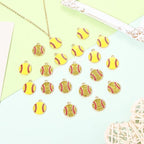 20PCS Sports Charms Enamel Basketball Baseball Pendant Charms - Image 2