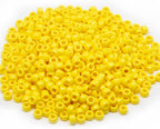 Gxueshan 1000 Pcs Acrylic Yellow Pony Beads 6x9mm Bulk - Image 4