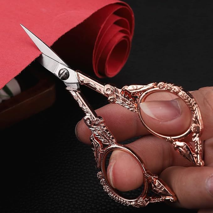 YOUGUOM Sewing Embroidery Scissors – Small Vintage Sharp Pointed Tip Shears - Image 4