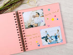 potricher 8 x 8 Inch DIY Scrapbook Photo Album 80 Pages Thick Kraft Blank Pink - Image 3