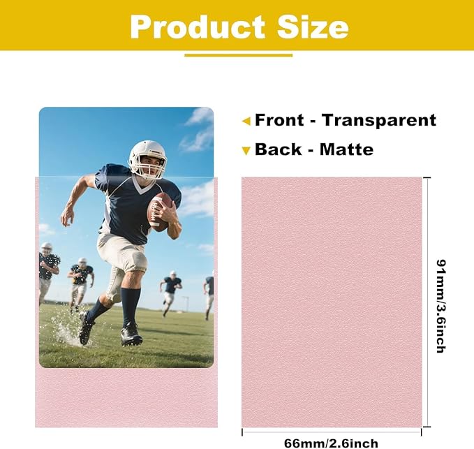 450 Count Pink Card Sleeves, Premium Matte Card Protectors - Image 2
