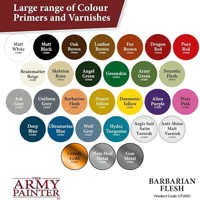 The Army Painter Colour Primer Barbarian Flesh, 400 mL Acrylic Spray Primer - Image 5