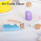 64PCS Cork Stoppers Glass Bottles, DIY Decoration Small Tiny Glass Jars Favors - Image 6