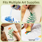 36 PCS Flower Stencils for Painting on Wood, 6x3 Inch Reusable Wildflower - Image 4