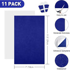 NACHLYNN 11Pcs Self Adhesive Felt Fabric Sheets 7"x11.5" /18x29cm Sticky Back - Image 2