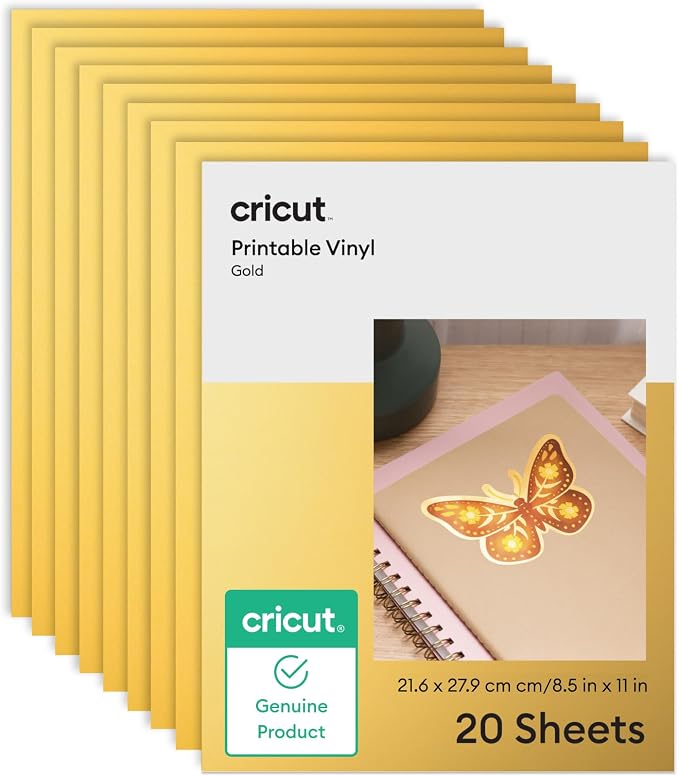 Cricut Gold Vinyl Sticker Paper | Printable Stickers by Unknown