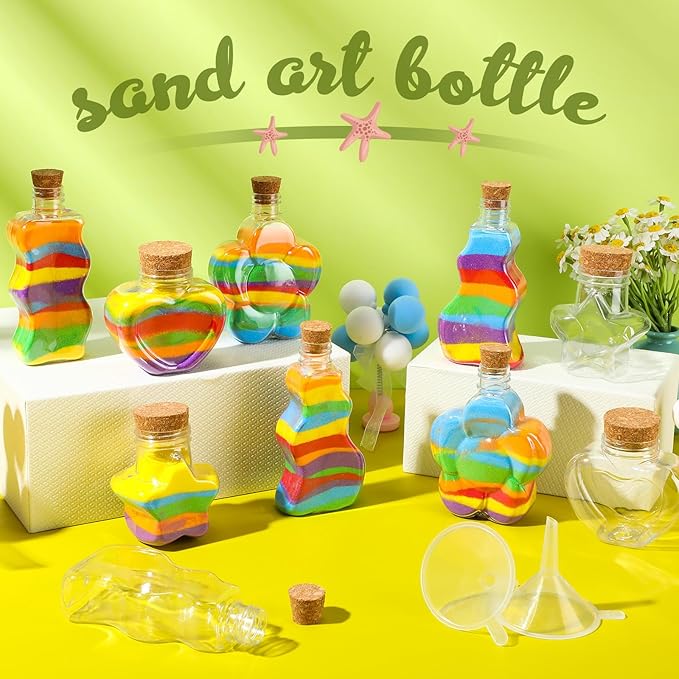 Shappy 200 Pcs Plastic Sand Art Bottles - Image 3