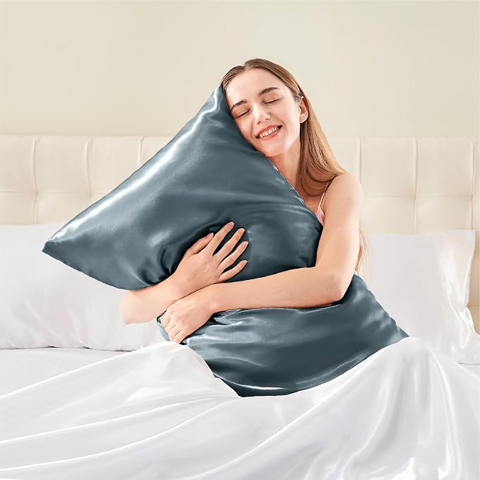 BEDELITE Satin Body Pillow Cover, Super Soft and Cooling Body Pillow Pillowcase - Image 2