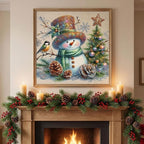 Christmas Snowman Stamped Cross Stitch Kits - Image 3