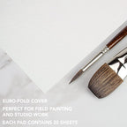 Fluid Watercolor Fold Over Pad, 12 x 18 inches, 20 White Sheets, 140 lb Cold - Image 5
