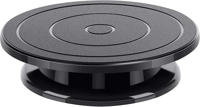 Kootek 11 Inch Rotate Turntable Sculpting Wheel Revolving Cake Turntable Black by Kootek