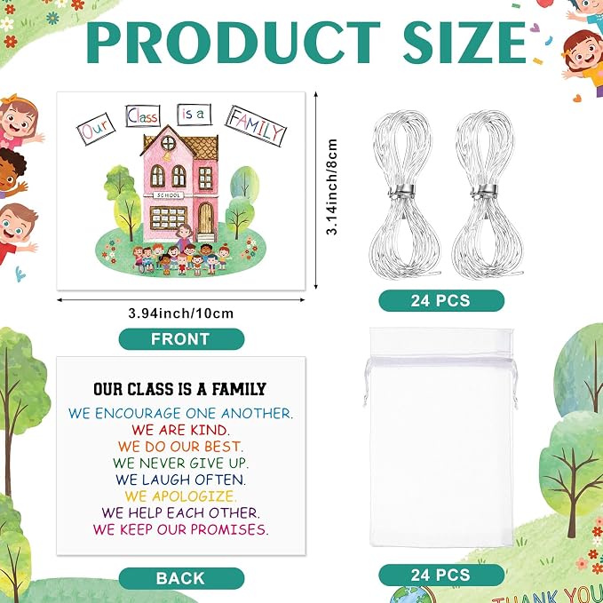 Tondiamo 24 Sets Back to School Gifts Friendship Bracelet Making Kit - Image 2